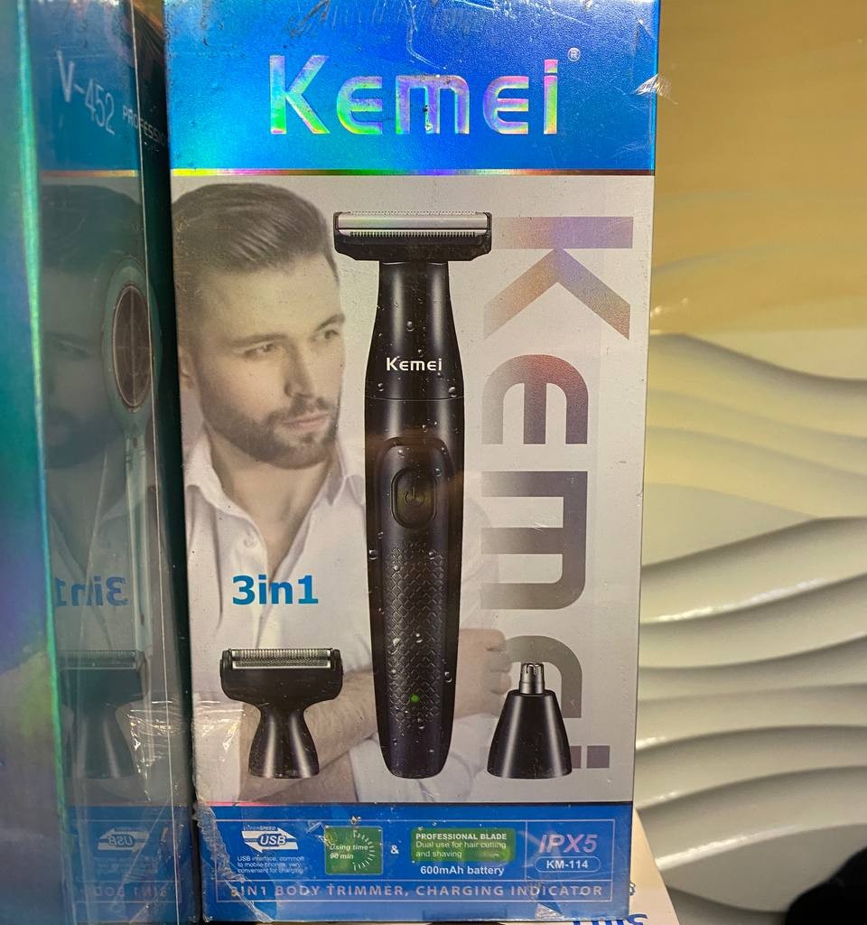 ماشین اصلاح موی بدن و صورت کیمی مدل KM-114